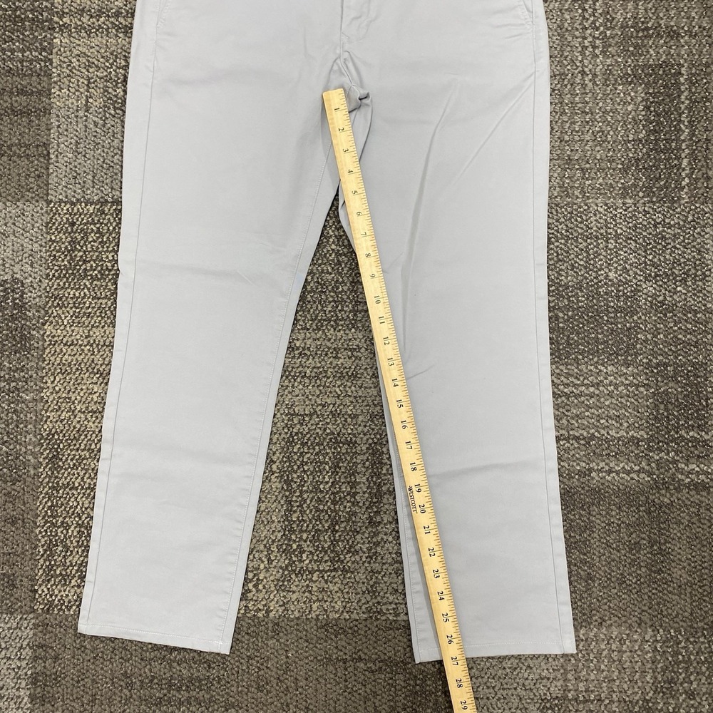 BONOBOS Slim Fit Light Blue Chinos Mens Size 32x34 Cotton Stretch Pants - Picture 6 of 11